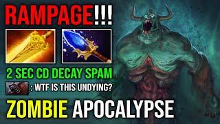 ZOMBIE APOCALYPSE 1v5 Rampage 2 Sec CD Decay Spam Radiance Burning Undying Dota 2