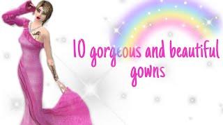 10 gorgeous and beautiful gowns | avakin life| bliss avakin life