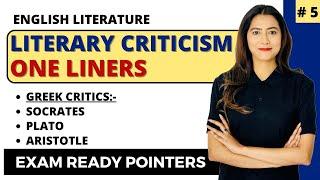 Literary Criticism Important One-Liners | UGC NET English | Sunaina Jethani