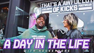 A Day in The Life of Housephone | That's An Awful Lot of High Rollers Shoe Release on Melrose