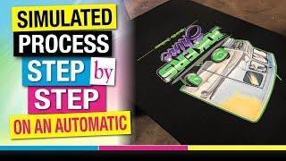 How to Screen Print Spot Simulated Process on an Automatic Step by Step Tutorial