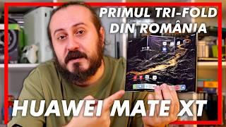 Primul tri-fold Huawei Mate XT a ajuns în România! Unboxing