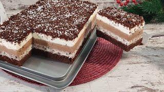 Dieses Rezept kennen nur wenige! Weihnachtskuchen! Der Kuchen schmilzt im Mund! Ohne Gelatine