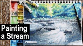 Painting a Stream in Watercolors (Tips & Advice)