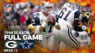 Thanksgiving Day Battle in Dallas! Packers vs. Cowboys FULL GAME | NFL 1994 Season Week 13