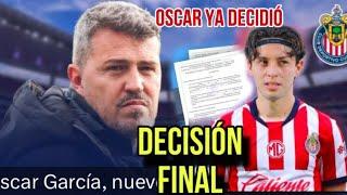 OFICIAL: OSCAR GARCIA YA DECIDIÓ QUE HARA CON JORDAN CARRILLOCHIVAS 2025