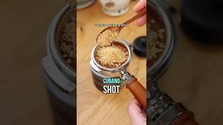 Cubano (brown sugar) shot