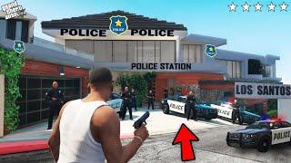 GTA 5 : Franklin's House Becomes Police Station In Gta 5 ! (GTA 5 mods)