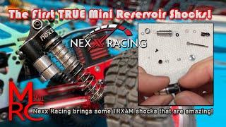 18th Scale - Functional Reservoir Oil Shocks from Nexx Racing! Talk about precision. Amazing! TRX4M