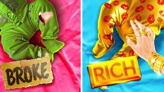 Rich vs Broke Family || Hacks For Parents by 123 GO! GLOBAL