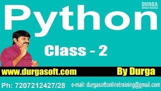 Learn Python Programming Tutorial Online Training by Durga Sir On 27-01-2018