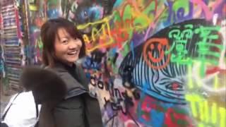 Waseda University (早稲田大学) Tokyo YLP students in a Graffiti Tour in Tel-Aviv