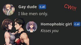 Putting a GAY and a HOMOPHOPIC in one room was a HORRIBLE IDEA (CW).. character AI