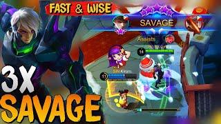 3X SAVAGE IN 1 MONTAGE | FAST AND WISE ️ | VENOM GUSION MONTAGE | EPIC SKIN GIVEAWAY | MLBB