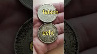 5 Reichsmark echt und falsch #münzen #coins #silver #silber #collection