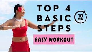 TOP 4 Basics Steps / How to Tahitian Dance Tutorial/ Ori Tahiti Polynesian Dance/ Workout/ Training