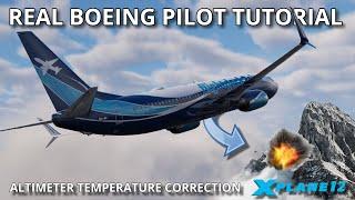 Cold Temperature Altimeter Error is pretty dangerous! | X-Plane 12 Demonstration