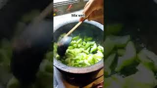 Simple Ridge gourd fry/curry recipe