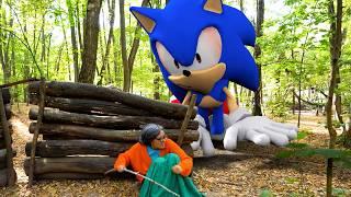 Super Granny VS Sonic  VS Skibidi toilet Real life story