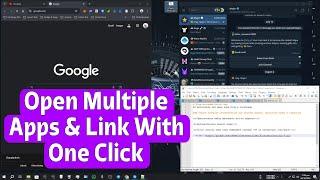 Open Multiple Apps With One Single Click On PC | Run Multiple URL With 1 Click PC | Open Multi Apps