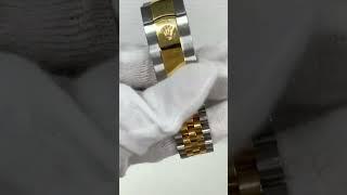 Rolex Datejust 36mm Champagne Dial Fluted Bezel Jubilee Bracelet SS and Yellow Gold 126233