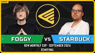 WC3 - [NE] Foggy vs Starbuck [HU] - Semifinal - B2W Monthly Cup September 2024