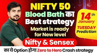 Nifty 50 Prediction and Sensex Bank Nifty Analysis for  | 14 January 2025 | Sensex Expiry Tomorrow