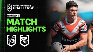 NRL Match Highlights 2025 | Roosters V Knights | Pre-Season, Week 3