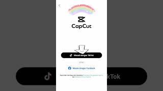 Tutorial E.3 Cara Login Capcut dengan akun tiktok di hp kamu #tutorial #shorts #capcut #fyp #viral