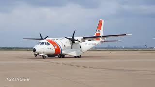 Coast Guard HC-144A at DFW!!! (TURN UP YOUR SPEAKERS)