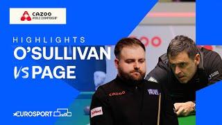 Lift Off  | Ronnie O'Sullivan vs Jackson Page | 2024 World Snooker Championship Highlights