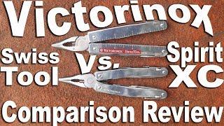 Victorinox Swisstool Spirit Review.  Comparisons to Leatherman Wave, Charge, and Surge.