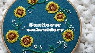 Sunflower embroidery