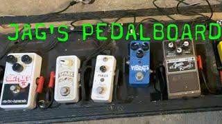 My Pedal Board Review #cigarboxguitar #cbg #guitar #pdalboard #electricguitar #bluesboyjag