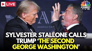 LIVE: Sylvester Stallone Calls Trump ‘The Second George Washington’ in Mar-a-Lago Speech | USA |N18G