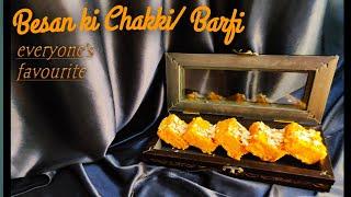 Besan ki Chakki / Barfi | No Mawa | In Hindi | Pushpa's Kitchen |