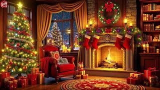 Traditional Christmas Music With Fireplace  Cozy Christmas Music Instrumental  Christmas Ambience