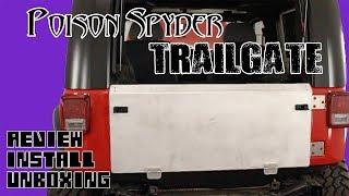 Poison Spyder Drop Tailgate for JK, Unboxing, Review, and Install