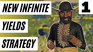 This INSANELY STRONG Infinite Yields Strategy Guarentees Easy Wins In Civ 6 Deity (Ethiopia Game)