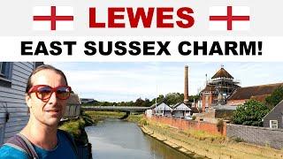 A tour of LEWES, East Sussex, England - History, Sights and Bonfires!