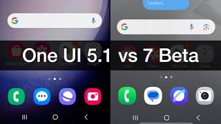 Samsung One UI 5.1 vs 7 Beta UIs!