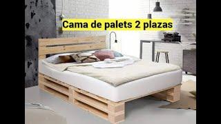 Camas de palets,Cama con palets de madera,Base de cama con palets,Cama hecha con palets,Cama paletas