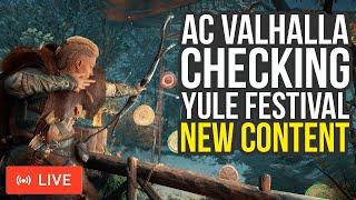 Checking The New Yule Festival In Assassin's Creed Valhalla (AC Valhalla Yule Festival)