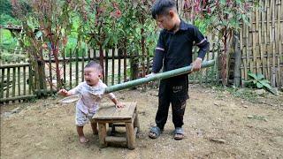 cutting hair for beggar boy - tending vegetable garden - daily life | Nhì Free life