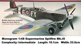 Monogram 1:48 Supermarine Spitfire Mk.IX Kit Review