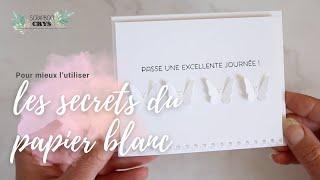 UNIQUEMENT DU PAPIER BLANC ! 3 Idées pour utiliser vos chutes de papiers !!