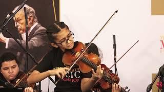 Mehli Mehta Music FOundation students perform for Maestro Zubin Mehta