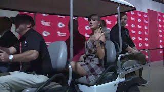 WATCH: Taylor Swift arrives at Arrowhead Stadium for Kansas City Chiefs MNF game