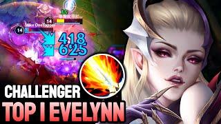 WILD RIFT EVELYNN - TOP 1 EVELYNN GAMEPLAY - CHALLENGER RANKED