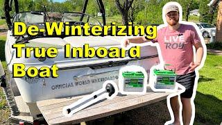 De-Winterize Our True Inboard Boat For Summer | Da Boat